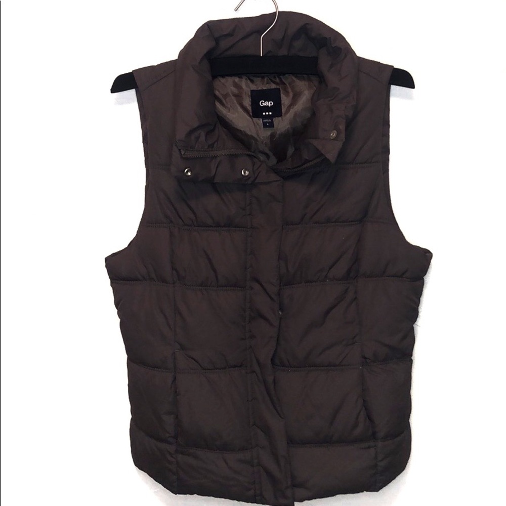 GAP Puffer Vest Brown Small